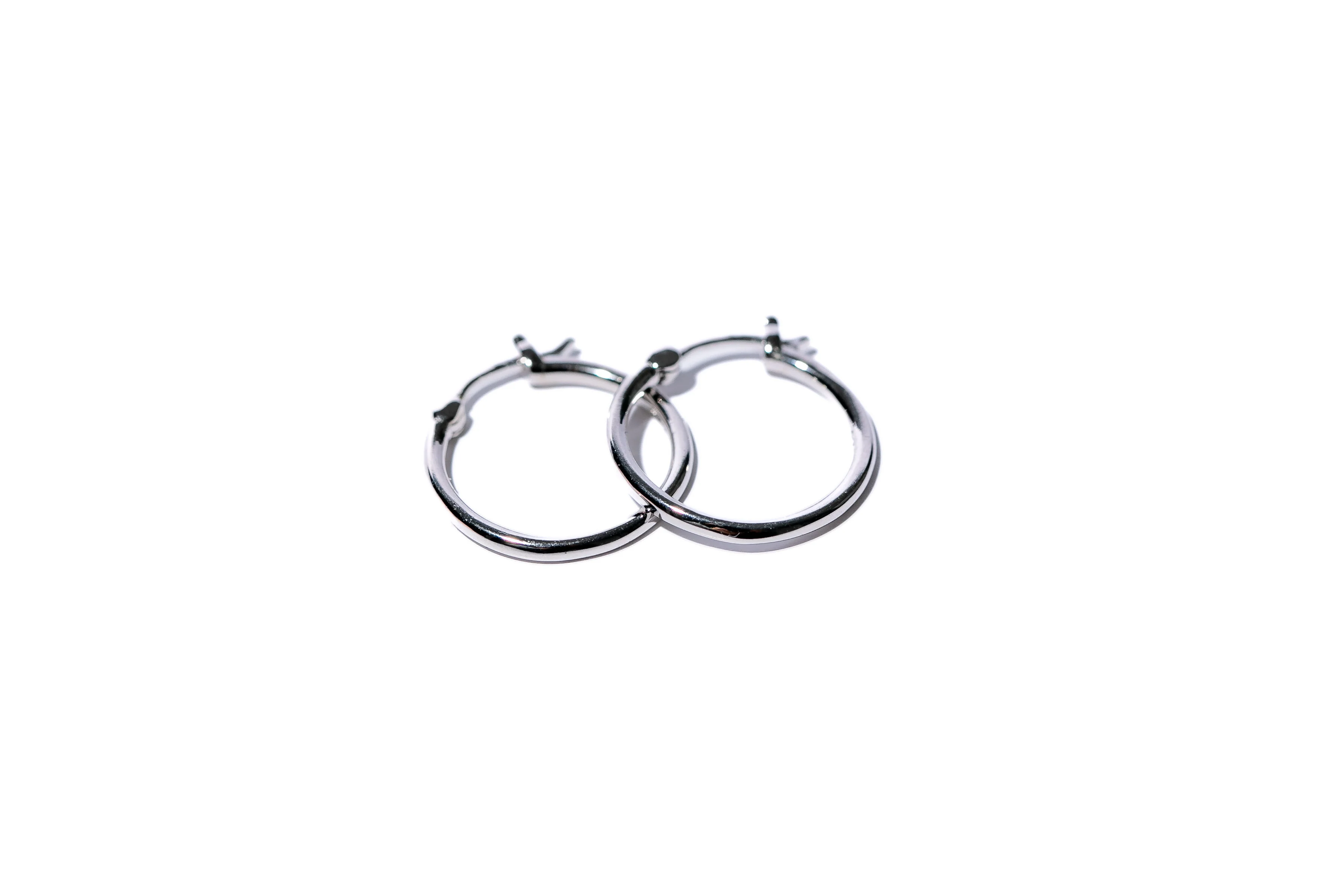 Angelina Hoop Earrings in Silver - Image 5