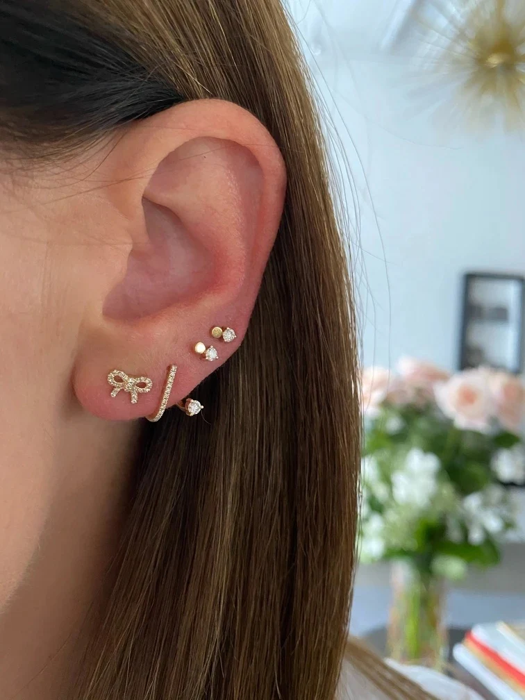 Betsie Stud Earring in Silver - Image 3