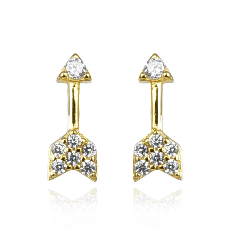 Blake Stud Earring in Gold - Image 3