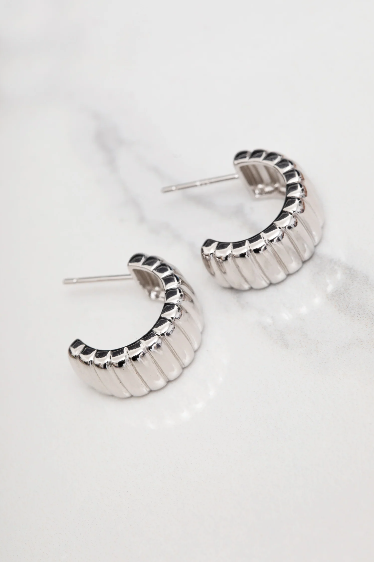 Bridget Hoop Earrings in Gold - Image 6