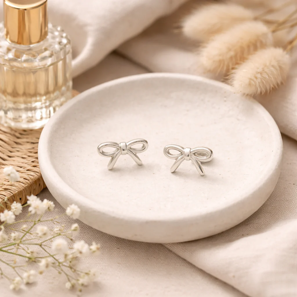 Caitlin Stud Earring in Silver - Image 2
