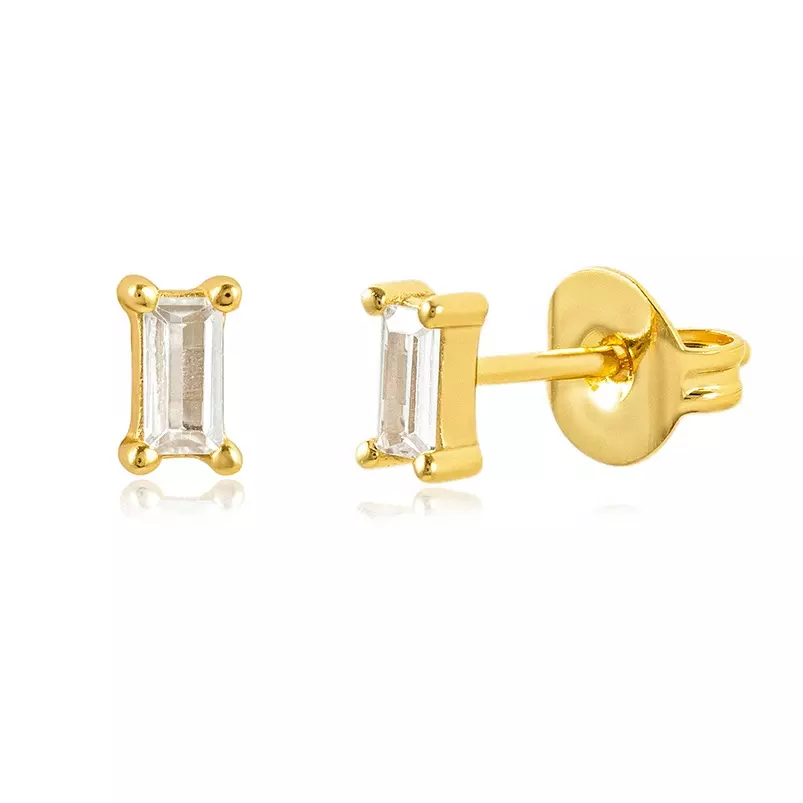 Carly Stud Earring in Gold - Image 3