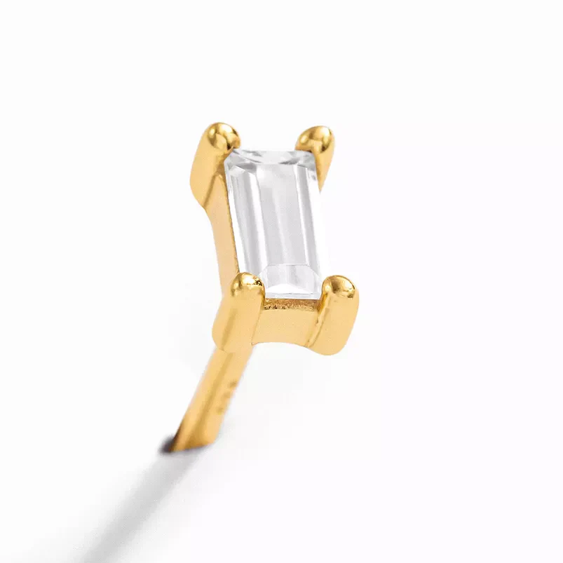 Carly Stud Earring in Gold - Image 4