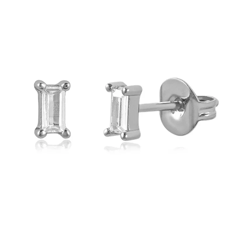 Carly Stud Earring in Silver - Image 3