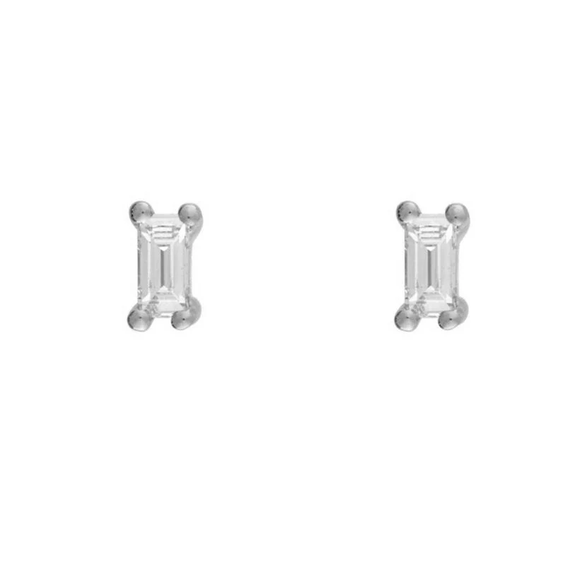 Carly Stud Earring in Silver - Image 4