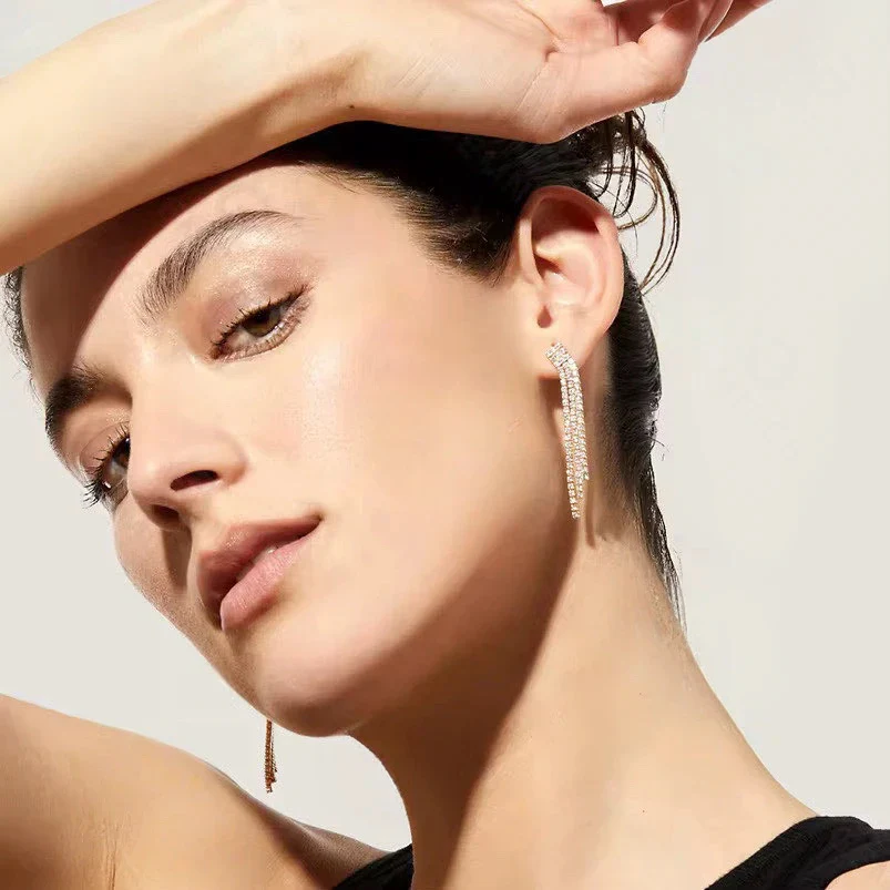 Cassidy Stud Earring in Gold - Image 4