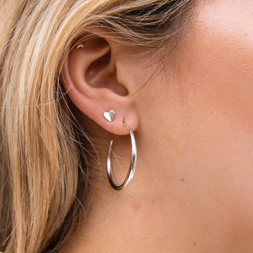 Cleo Stud Earring in Silver - Image 5
