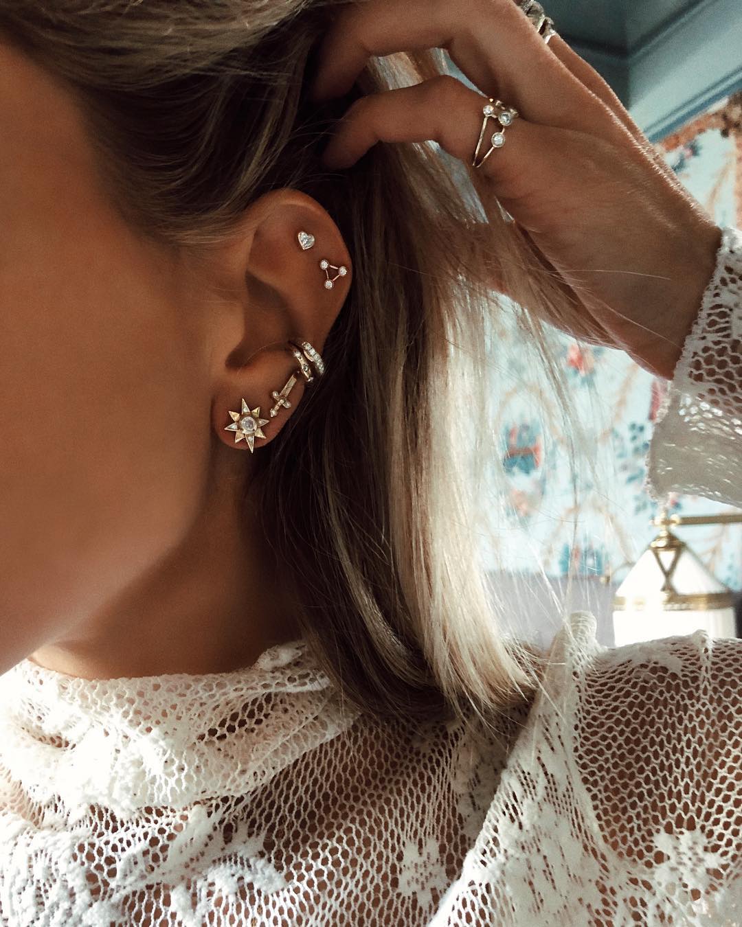 Coco Stud Earring in Silver - Image 2