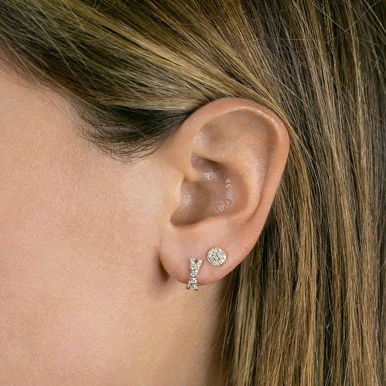 Darcey Hoop Earring in Silver - Image 4