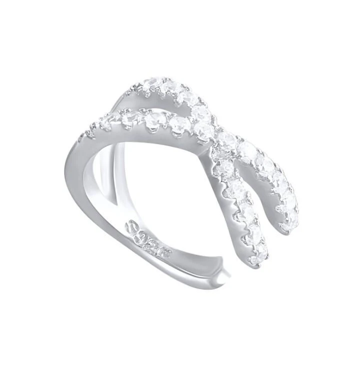 Della Ear Cuff in Silver - Image 2