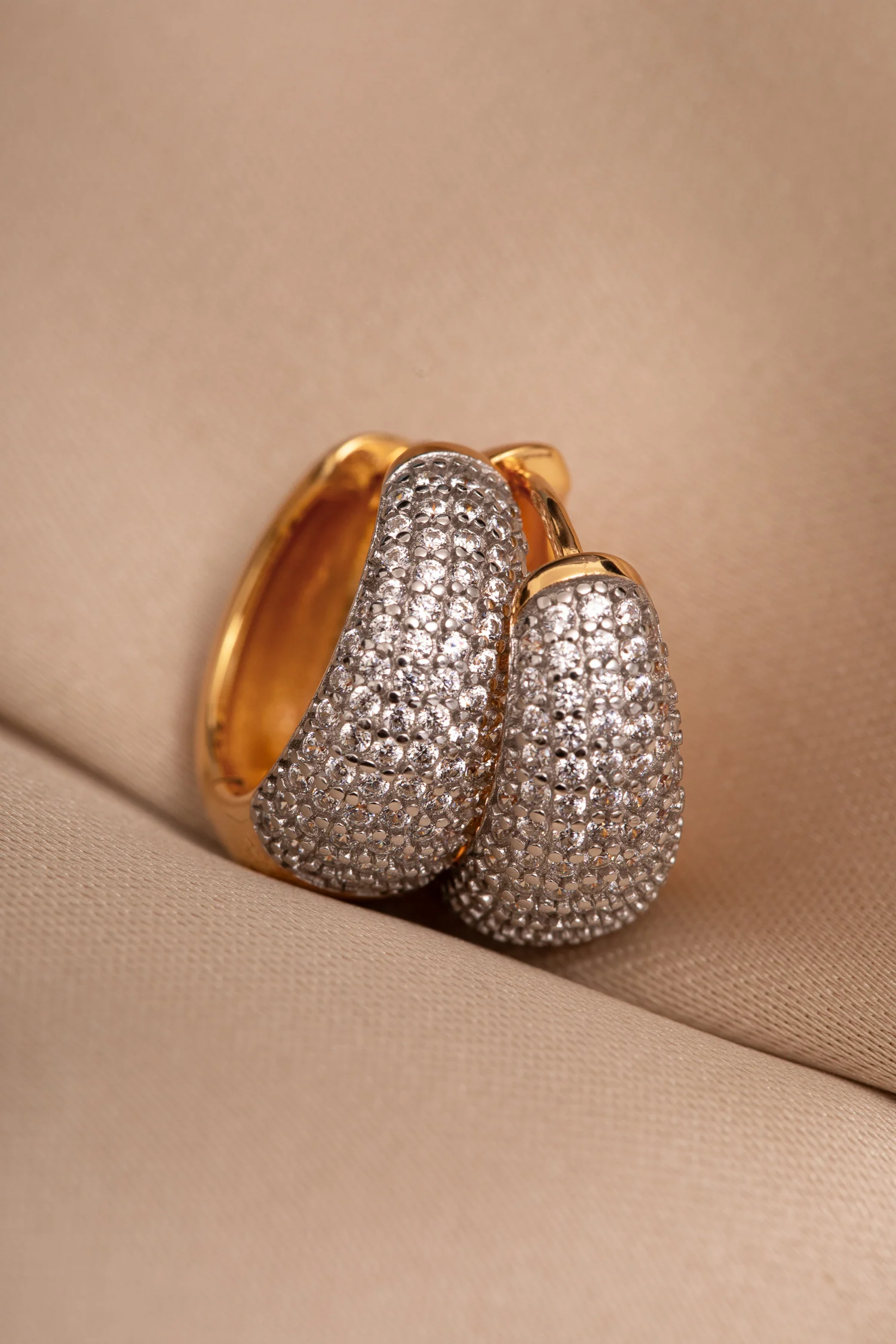 Dottie Hoop Earrings in Gold - Image 5