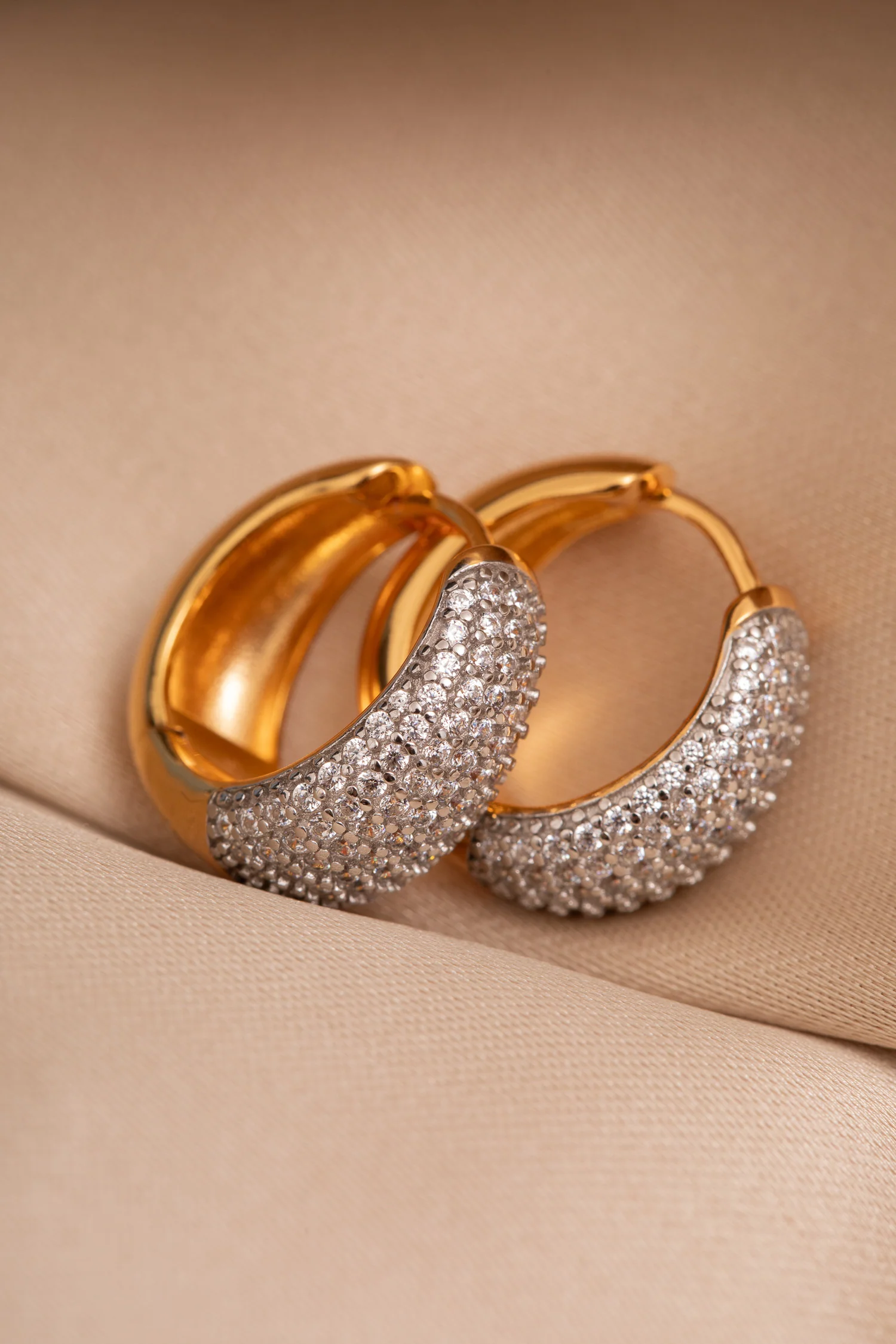 Dottie Hoop Earrings in Gold - Image 6