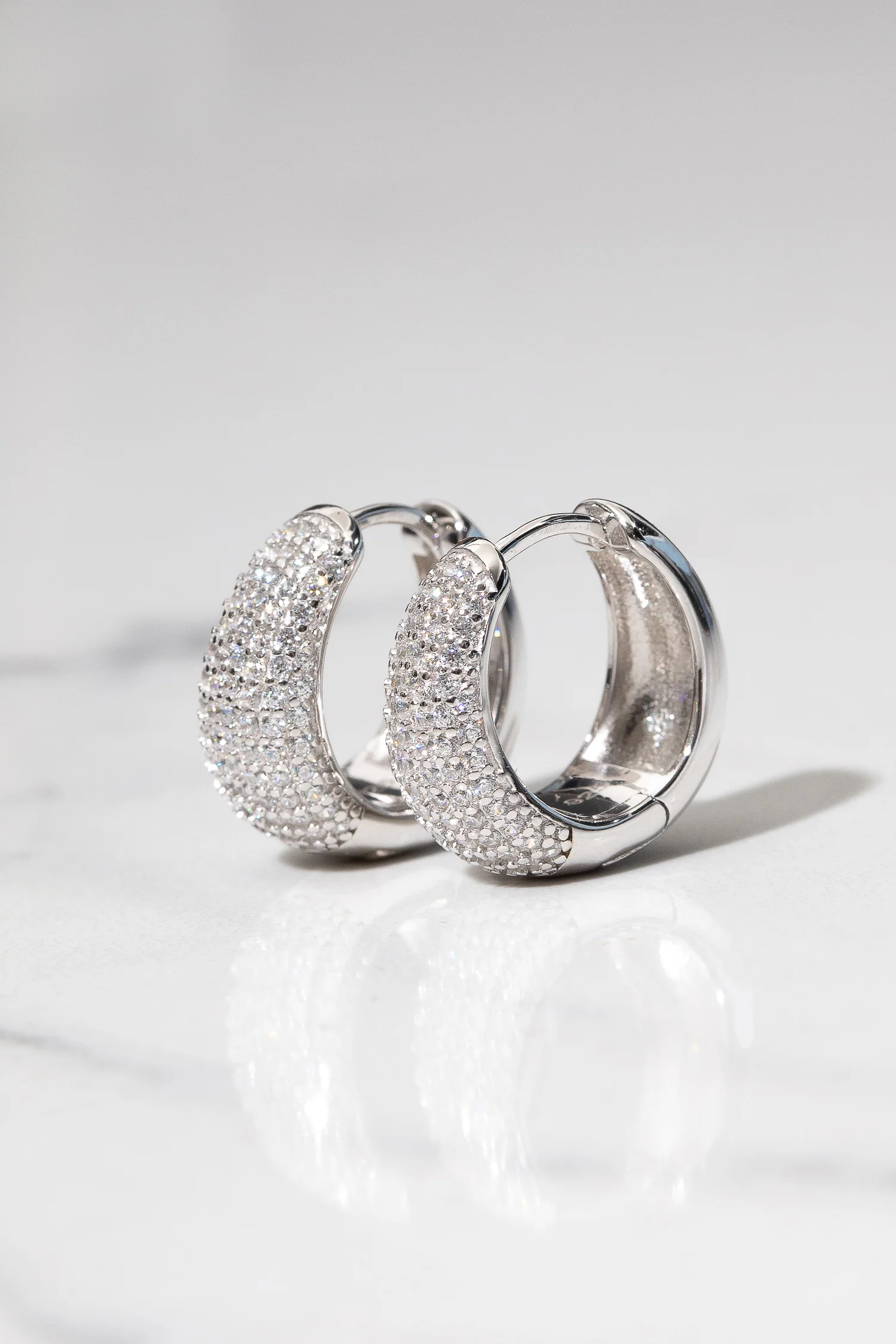 Dottie Hoop Earrings in Gold - Image 8
