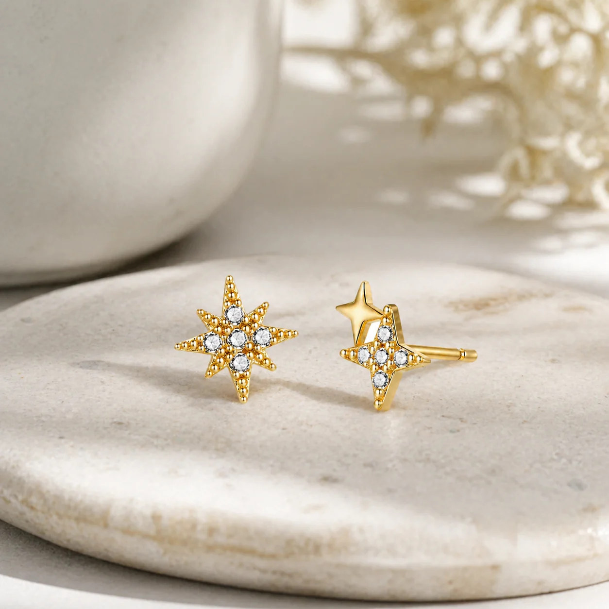 Eliza Stud Earrings in Silver - Image 2