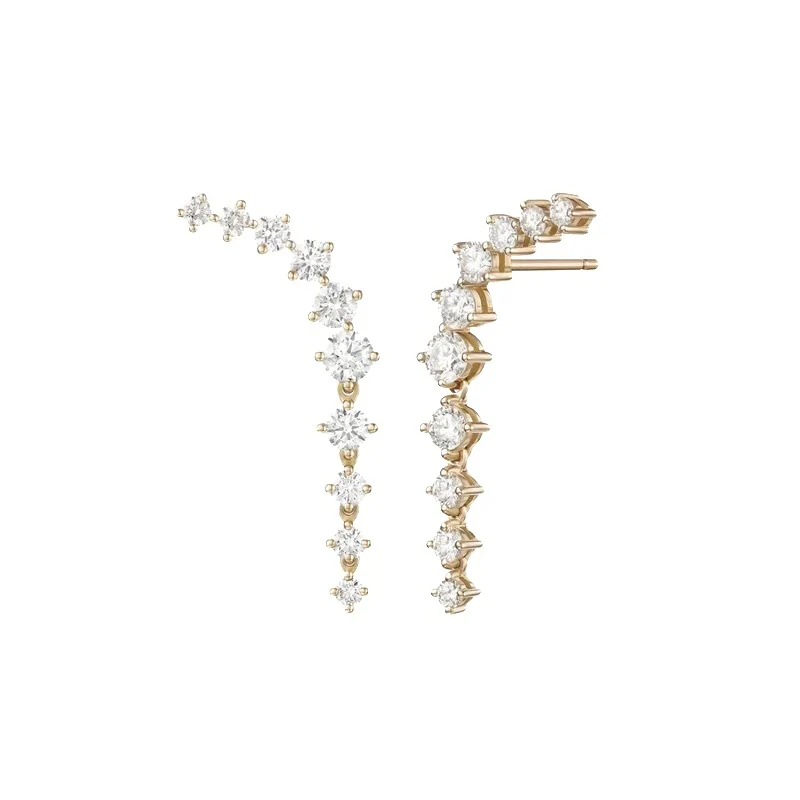 Eloise Stud Earrings in Gold - Image 3