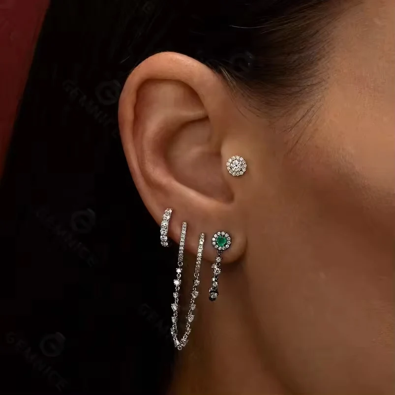 Estelle Stud Earring in Gold - Image 3