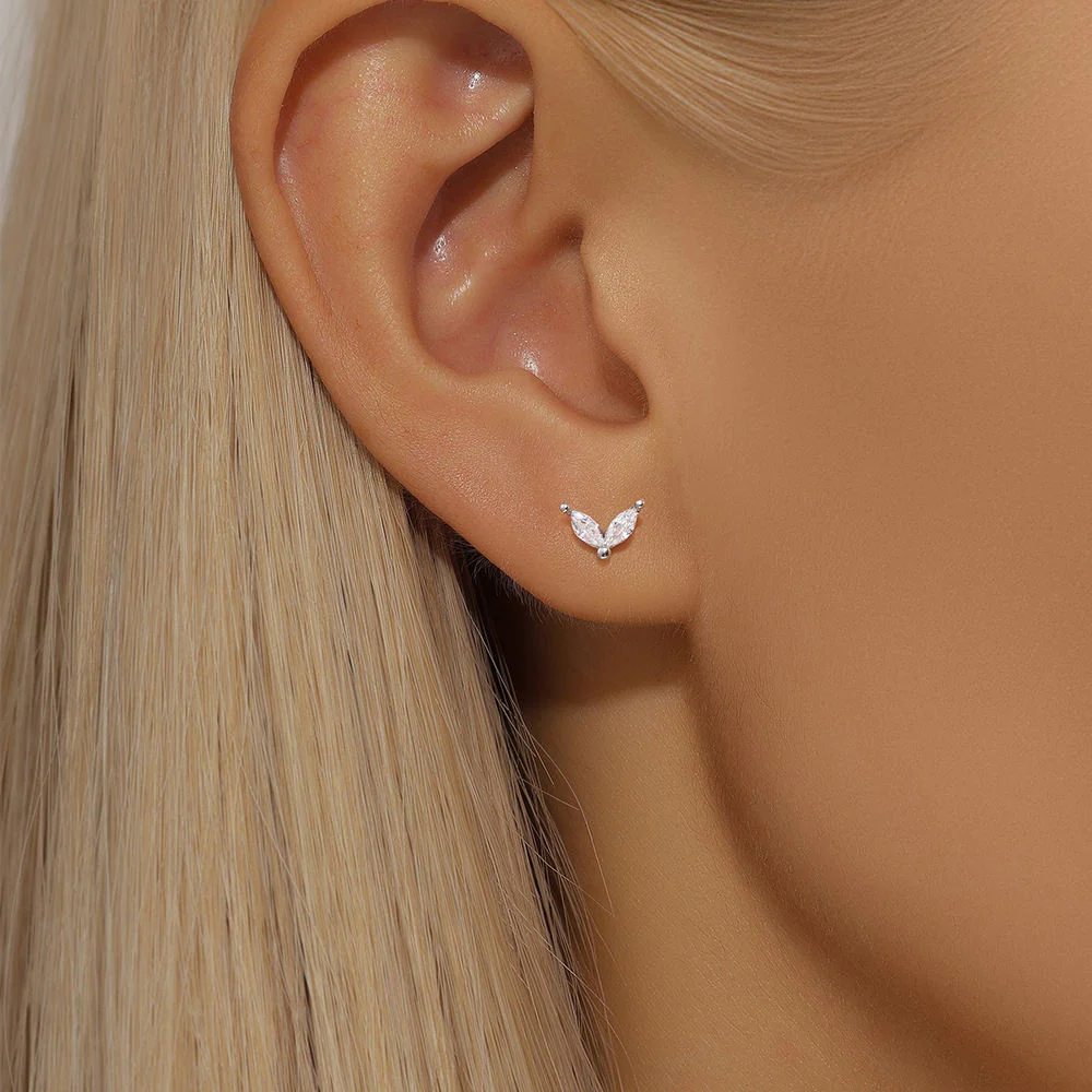 Everly Stud Earring in Silver - Image 2