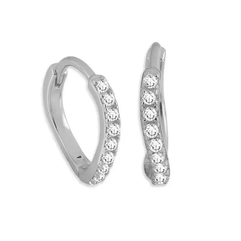 Fallon Huggie in Silver - Image 2
