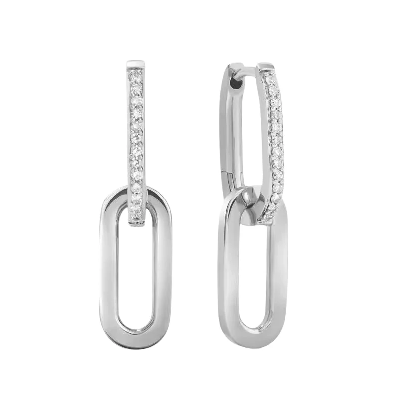 Fifi Huggie in Silver - Image 3