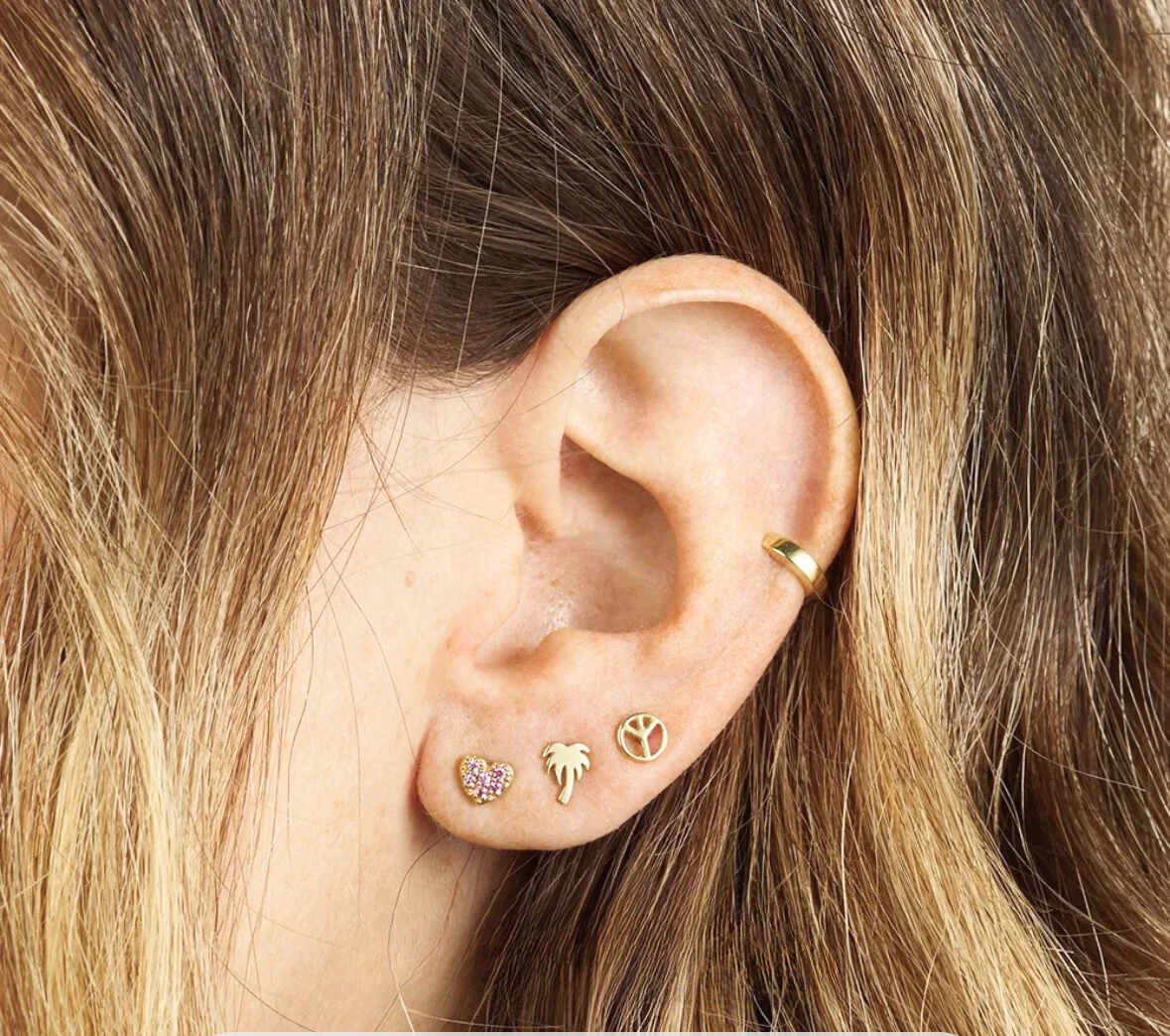 Goldie Stud Earring in Silver - Image 3