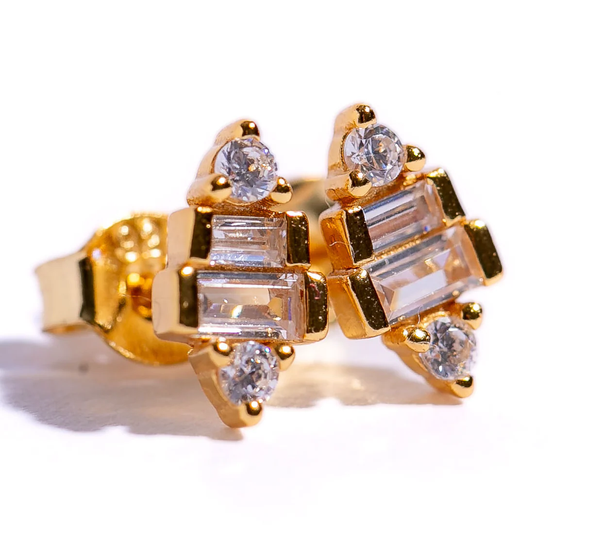 Hannah Stud Earring in Gold - Image 2