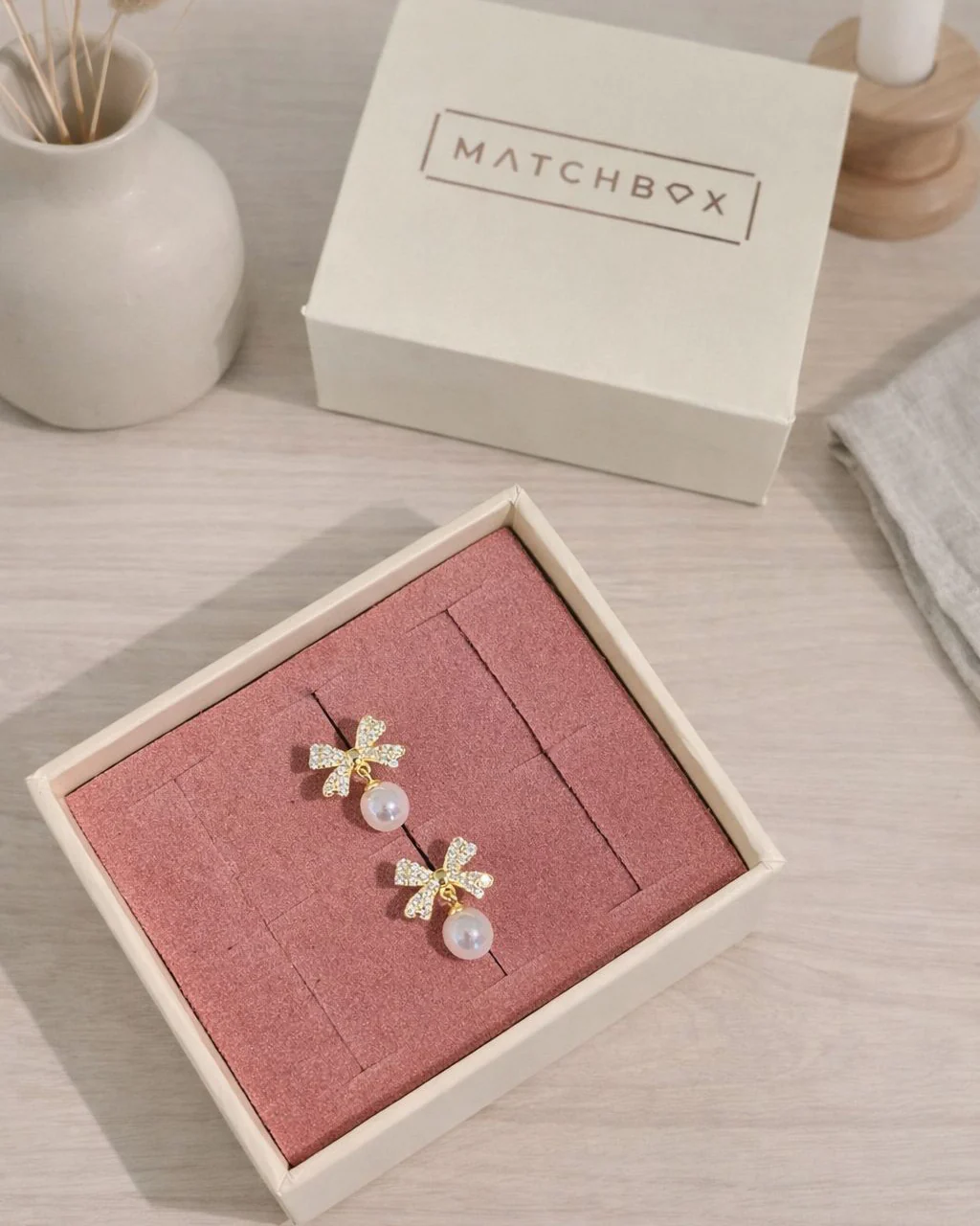 Limited Edition Harper Stud Earrings in Gold - Image 3
