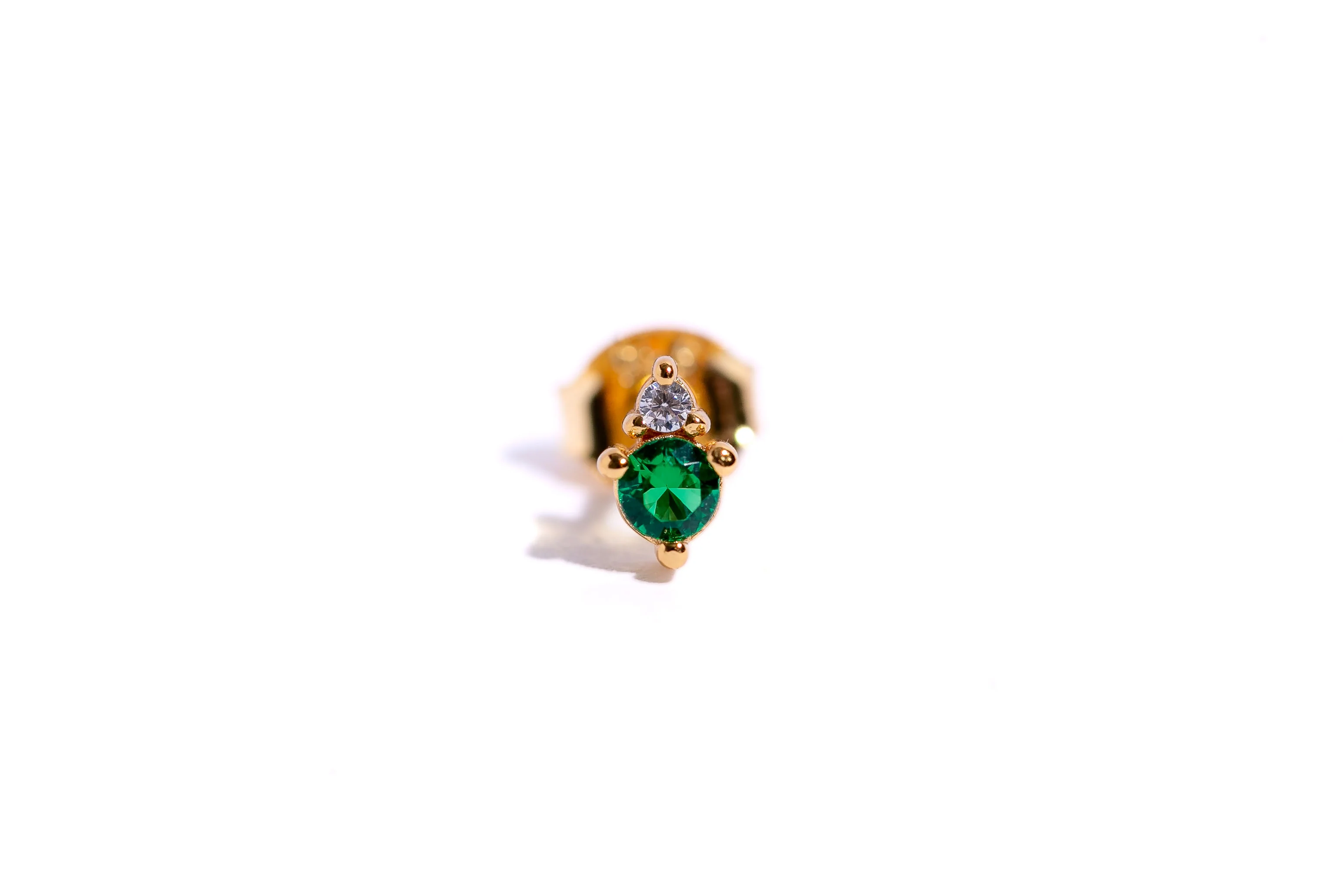 Jamie Stud Earring in Gold - Image 3