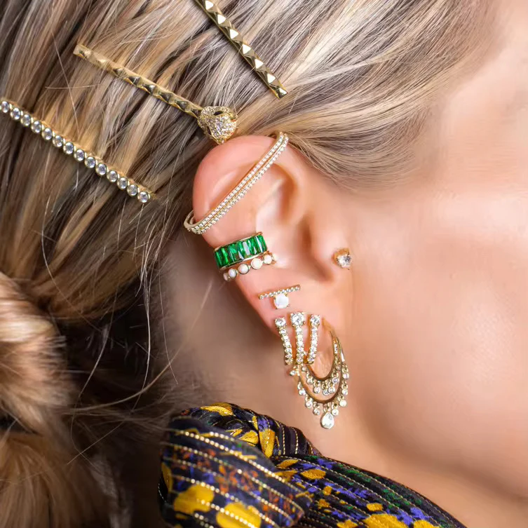 Jody Hoop Earrings in Gold - Image 3