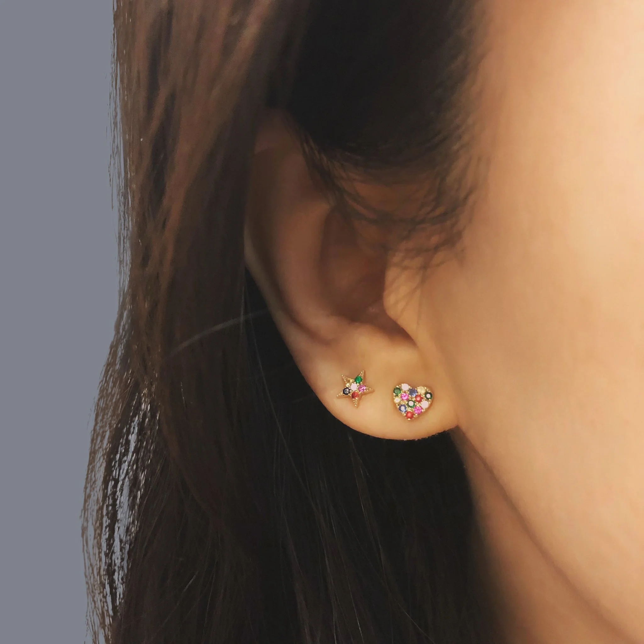 Kaia Stud Earring in Gold - Image 3