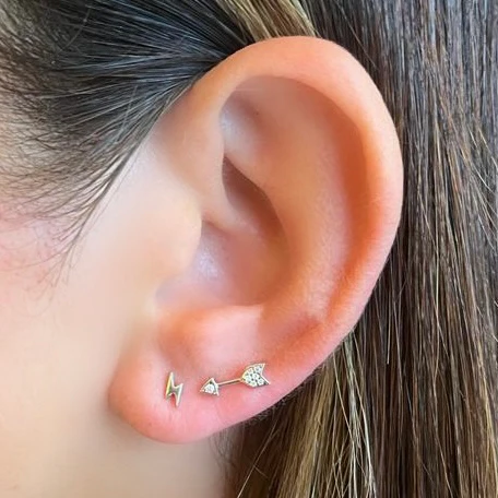 Kendall Stud Earring in Silver - Image 3