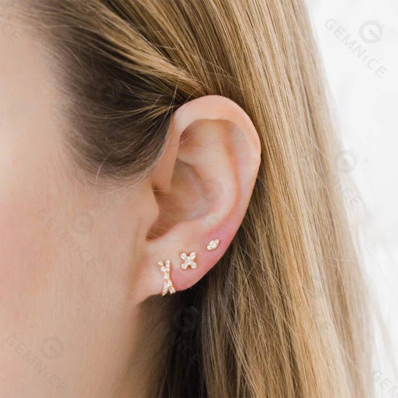 Lois Stud Earring in Silver - Image 2