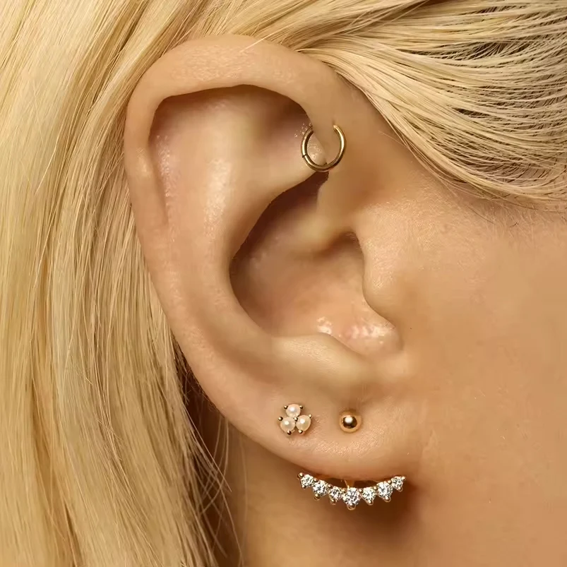 Lorena Ear Jacket in Gold - Image 4