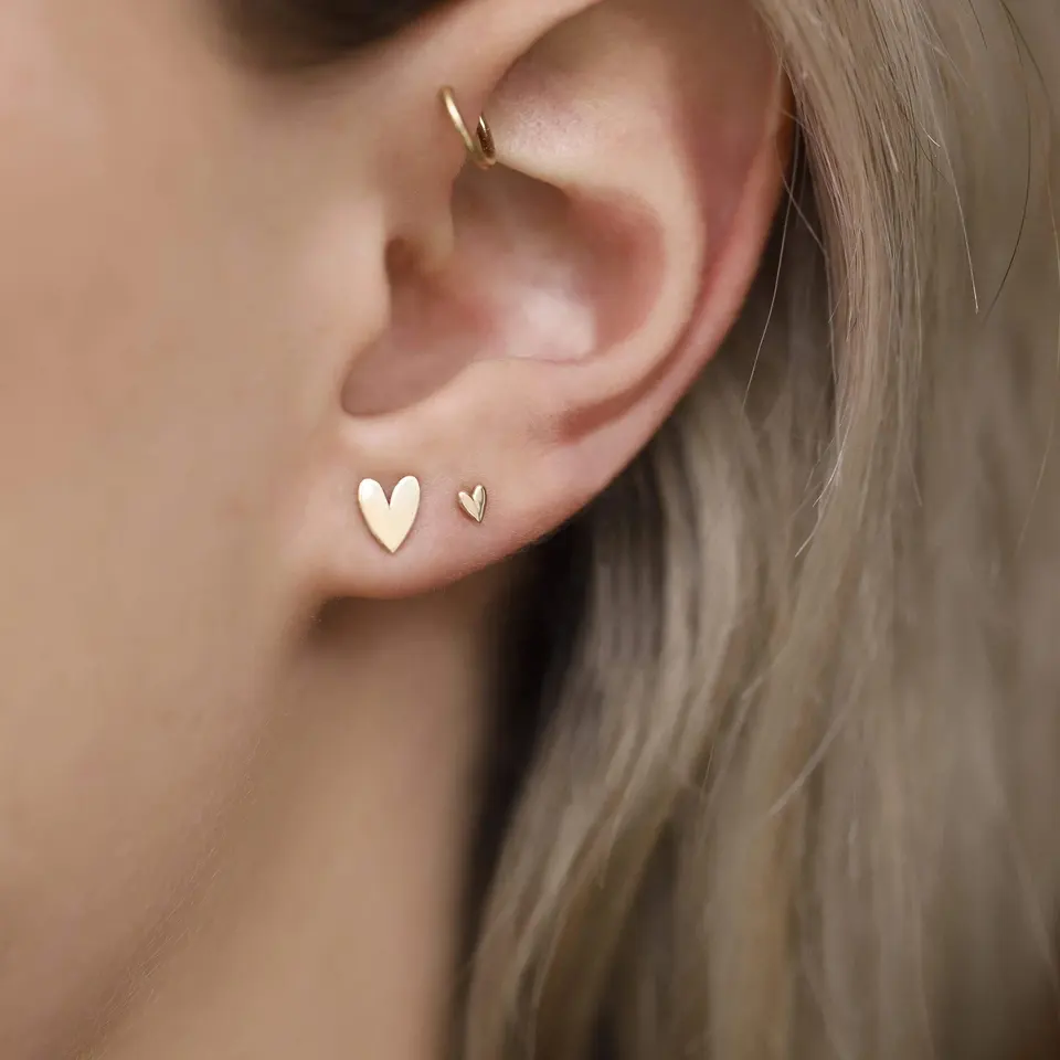 Mimi Stud Earring in Silver - Image 3