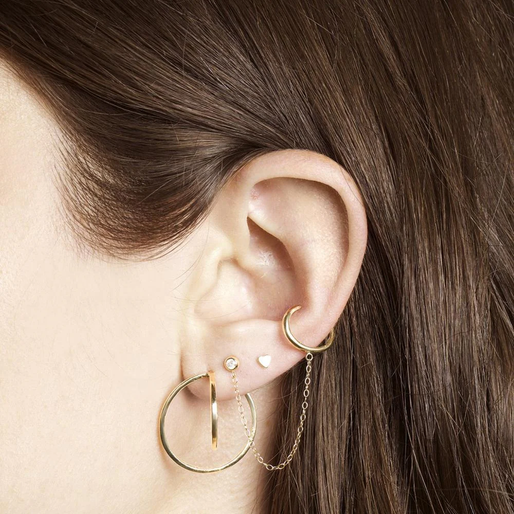 Mimi Stud Earring in Silver - Image 4