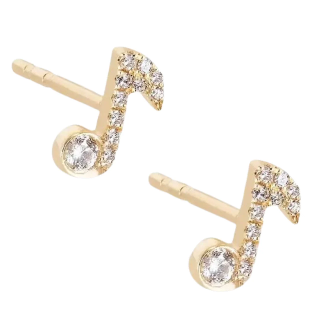 Paige Stud Earring in Gold - Image 3