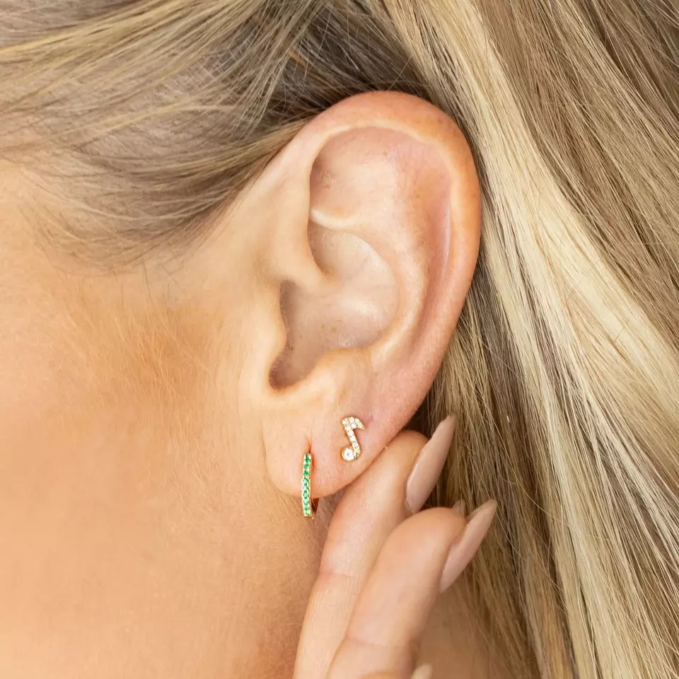 Paige Stud Earring in Silver - Image 3