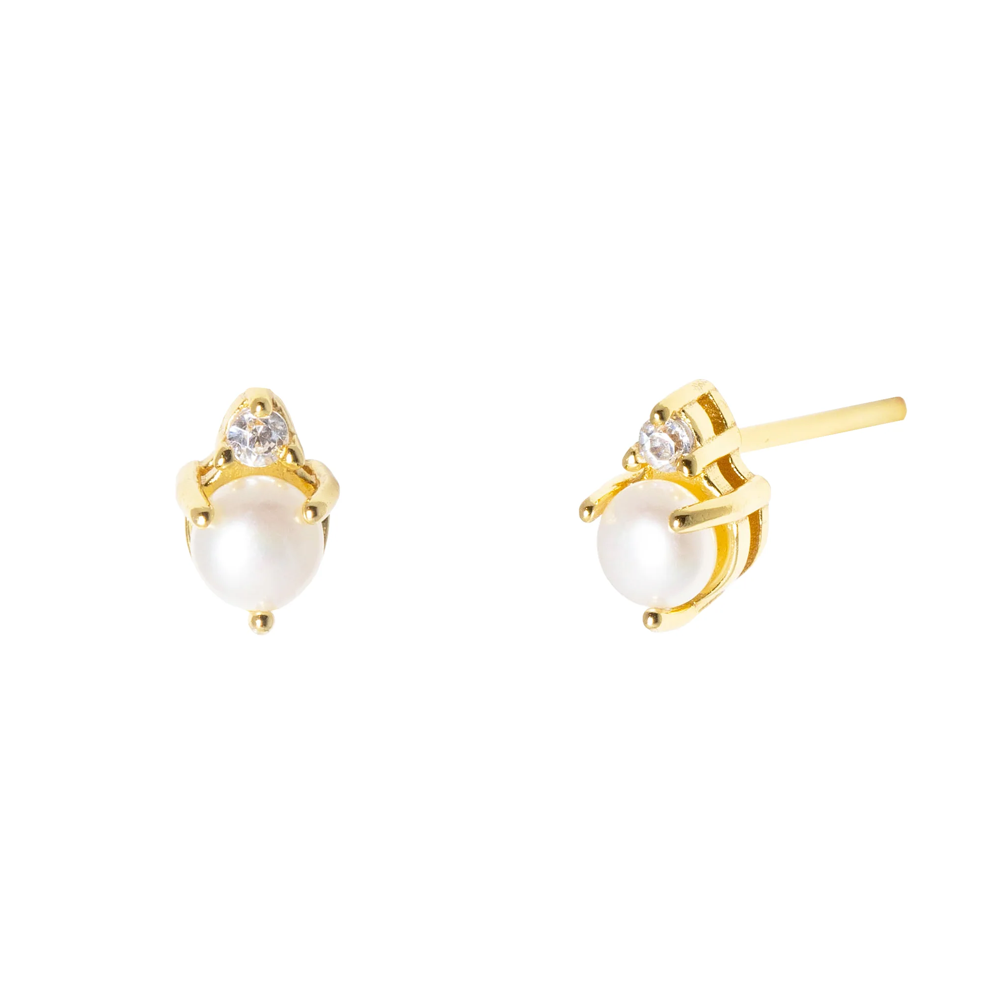 Phoebe Stud Earring in Gold - Image 3