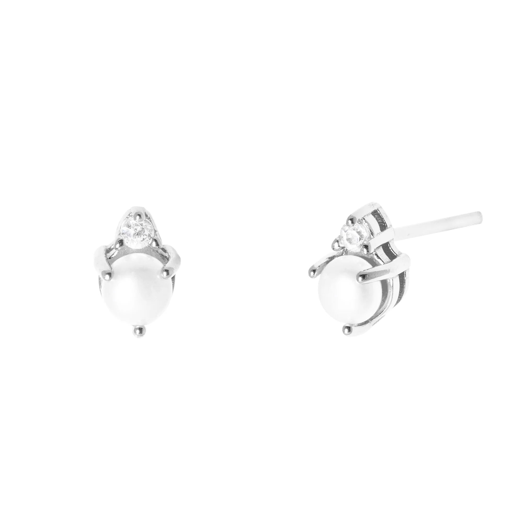 Phoebe Stud Earring in Silver - Image 3