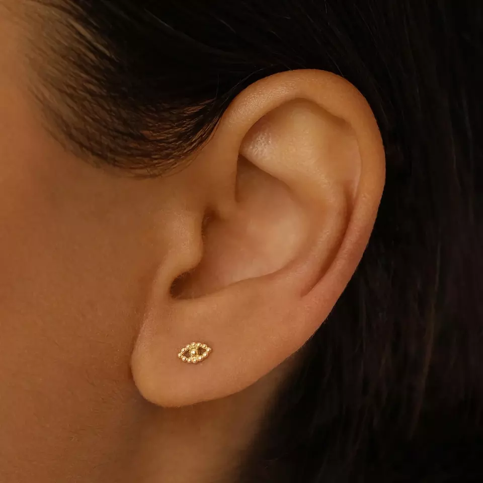 Piper Stud Earring in Silver - Image 4