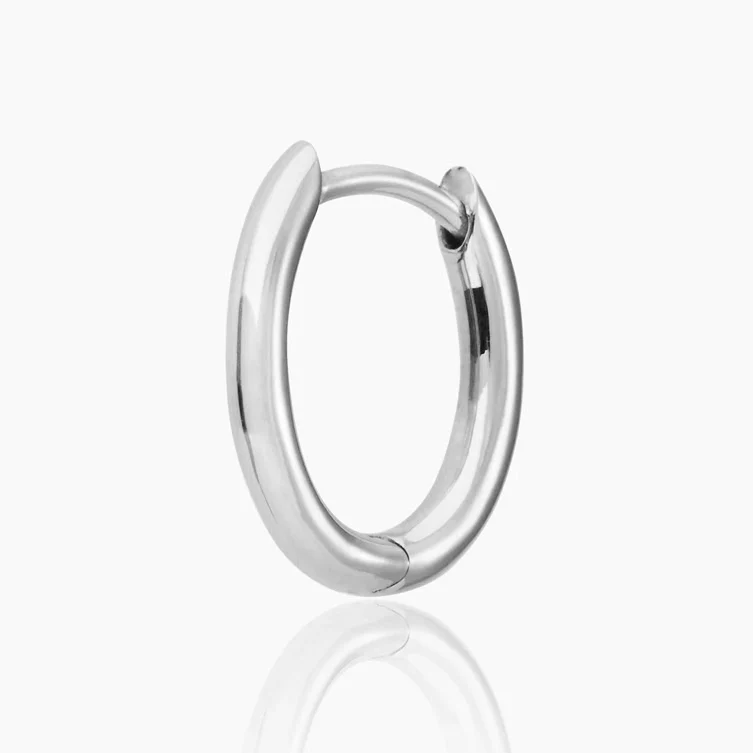 Poppy Huggie in Silver - Image 3