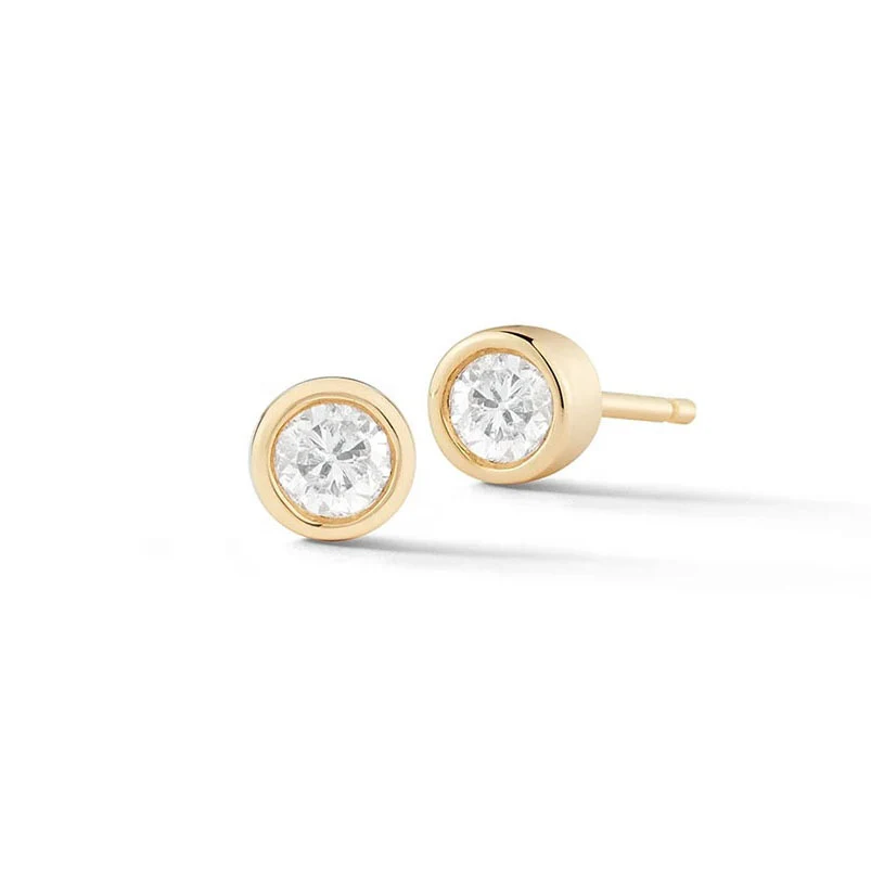 Selina Stud Earring in Gold - Image 4