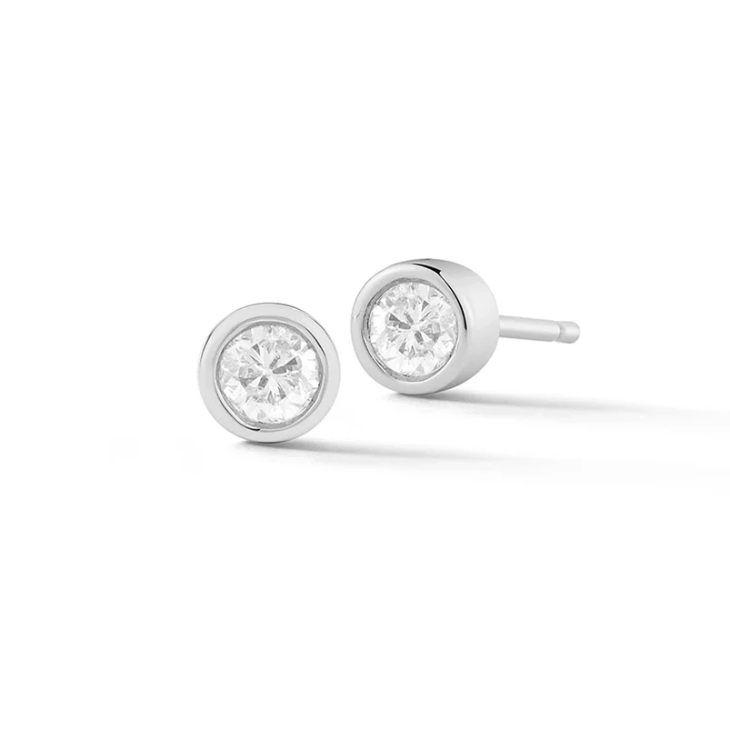 Selina Stud Earring in Silver - Image 3