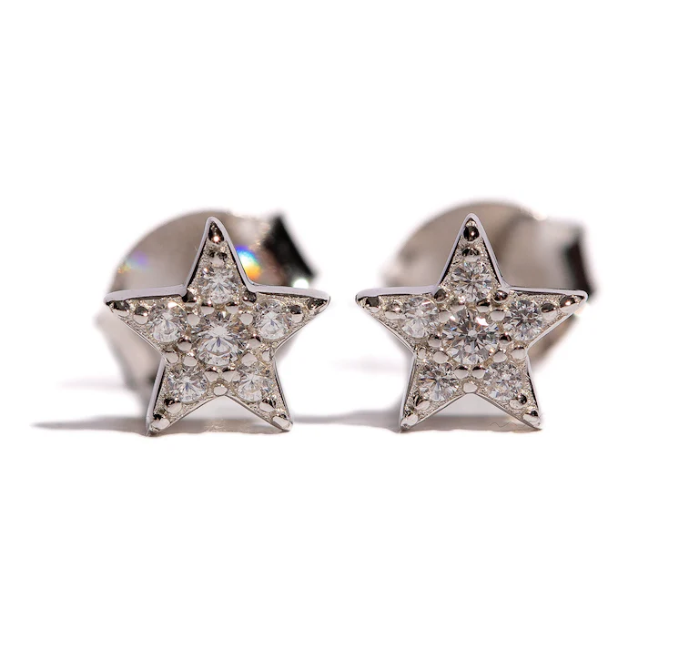 Sienna Stud Earring in Silver - Image 2