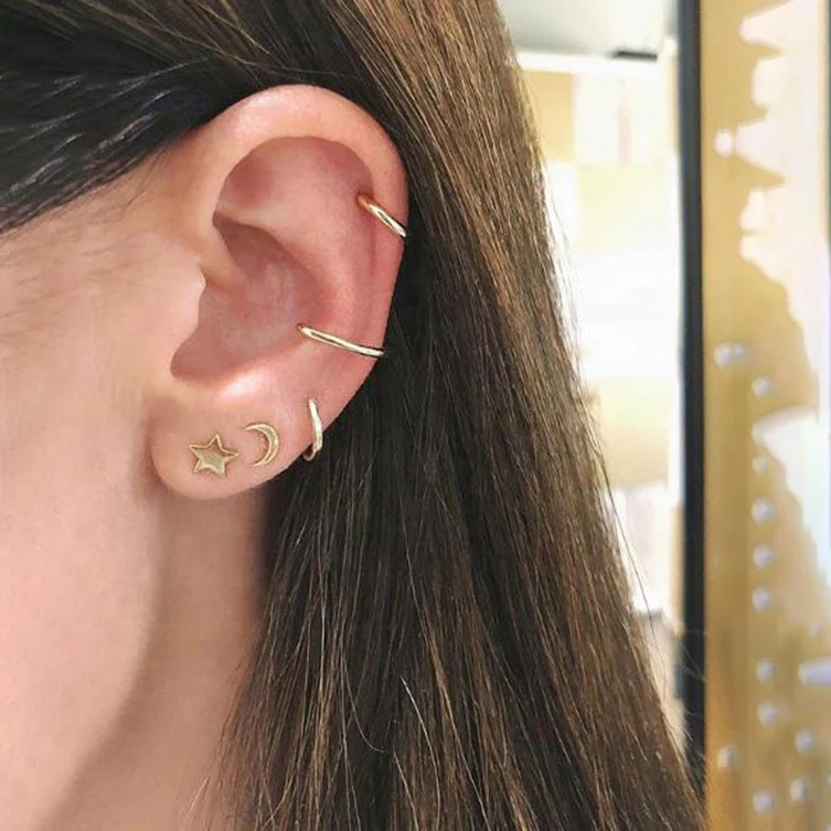 Sylvie Stud Earring in Gold - Image 2
