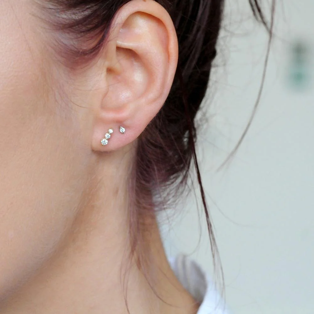 Tate Stud Earring in Gold - Image 2