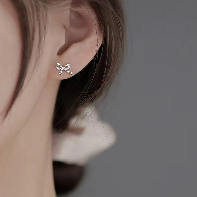 Tia Stud Earring in Silver - Image 5