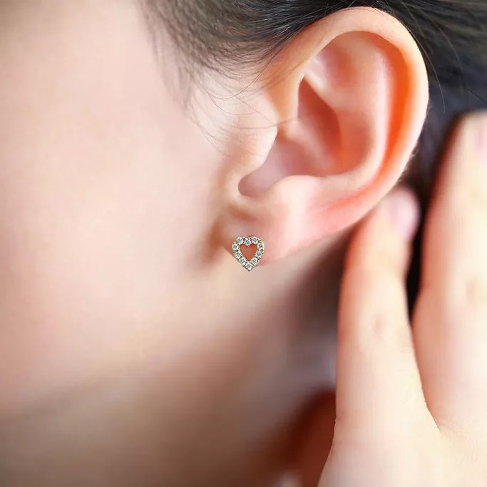 Victoria Stud Earring in Silver - Image 5