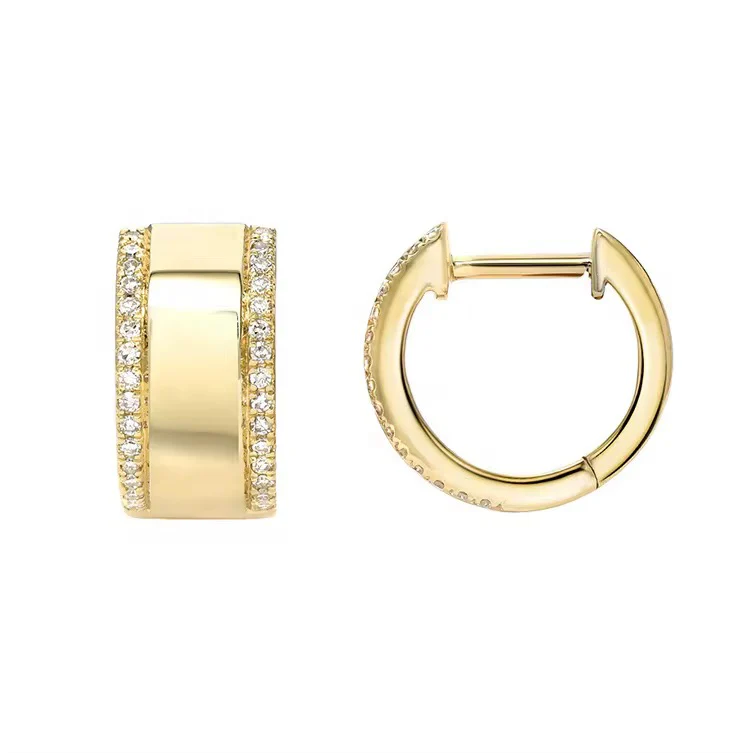 Yvonne Hoop Earrings in Gold - Image 2