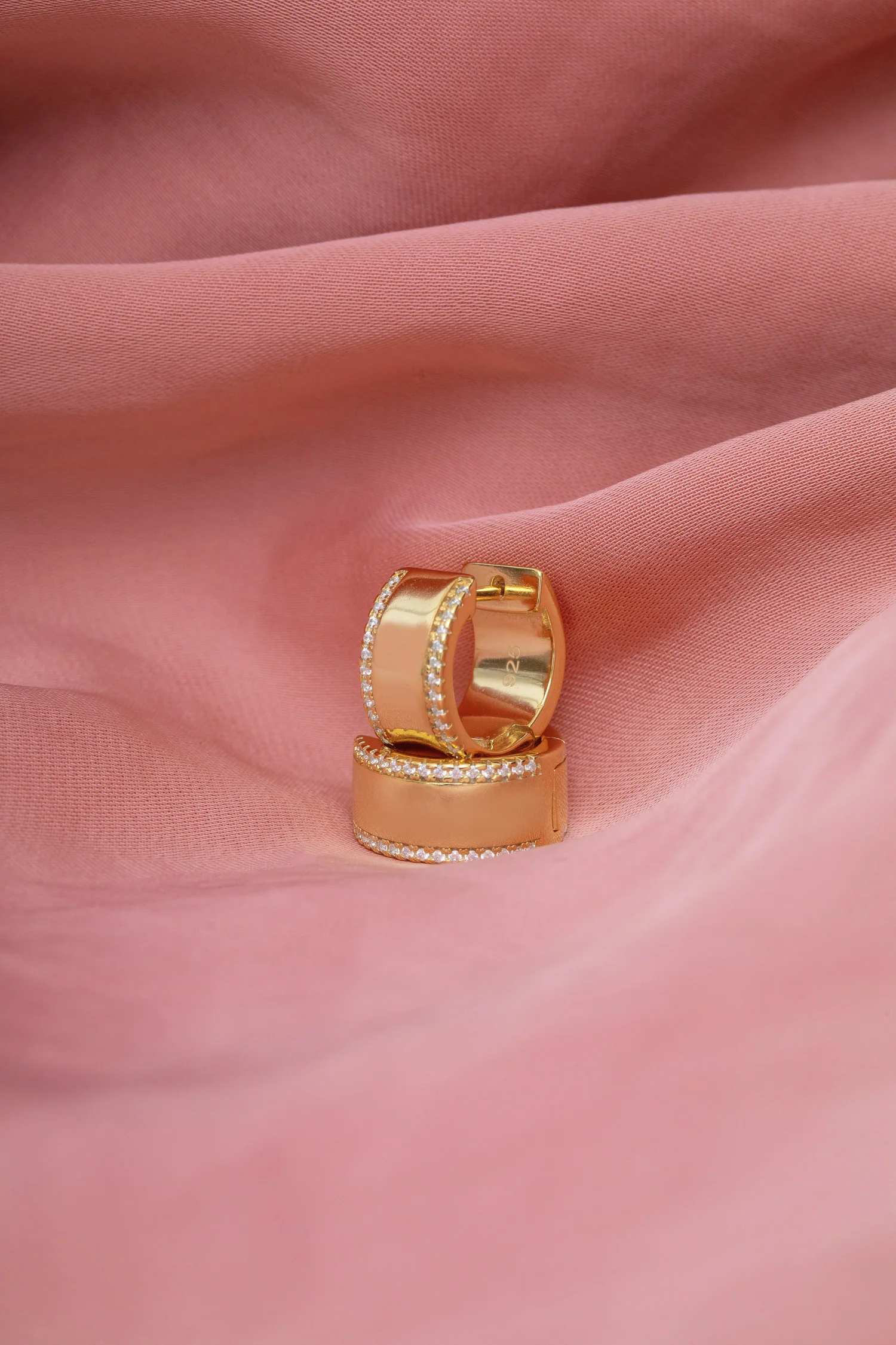 Yvonne Hoop Earrings in Gold - Image 3