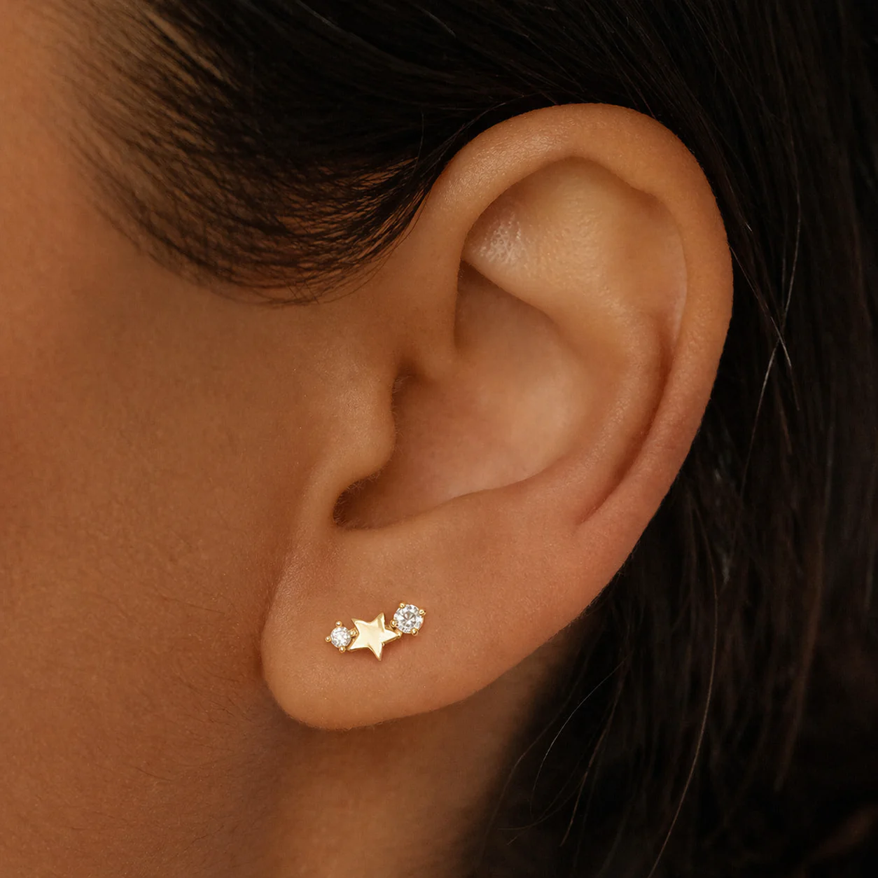 Zara Stud Earrings in Silver - Image 4